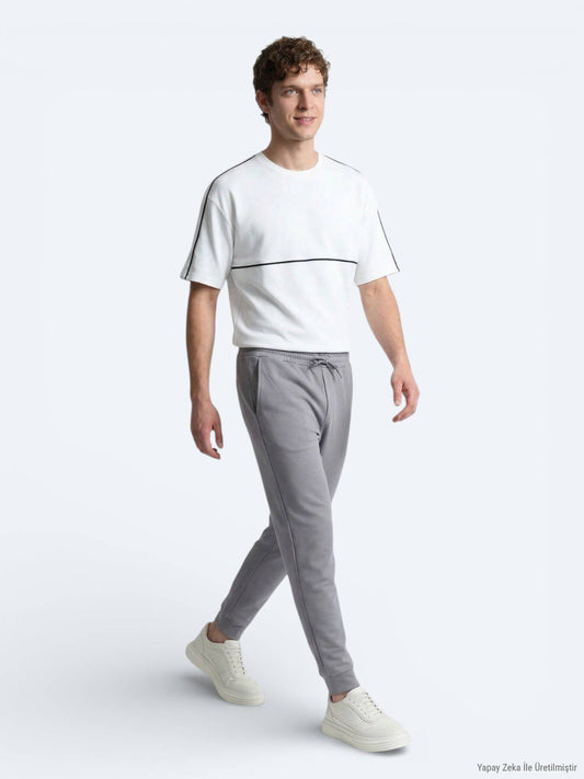 Graue Sweat-Hose