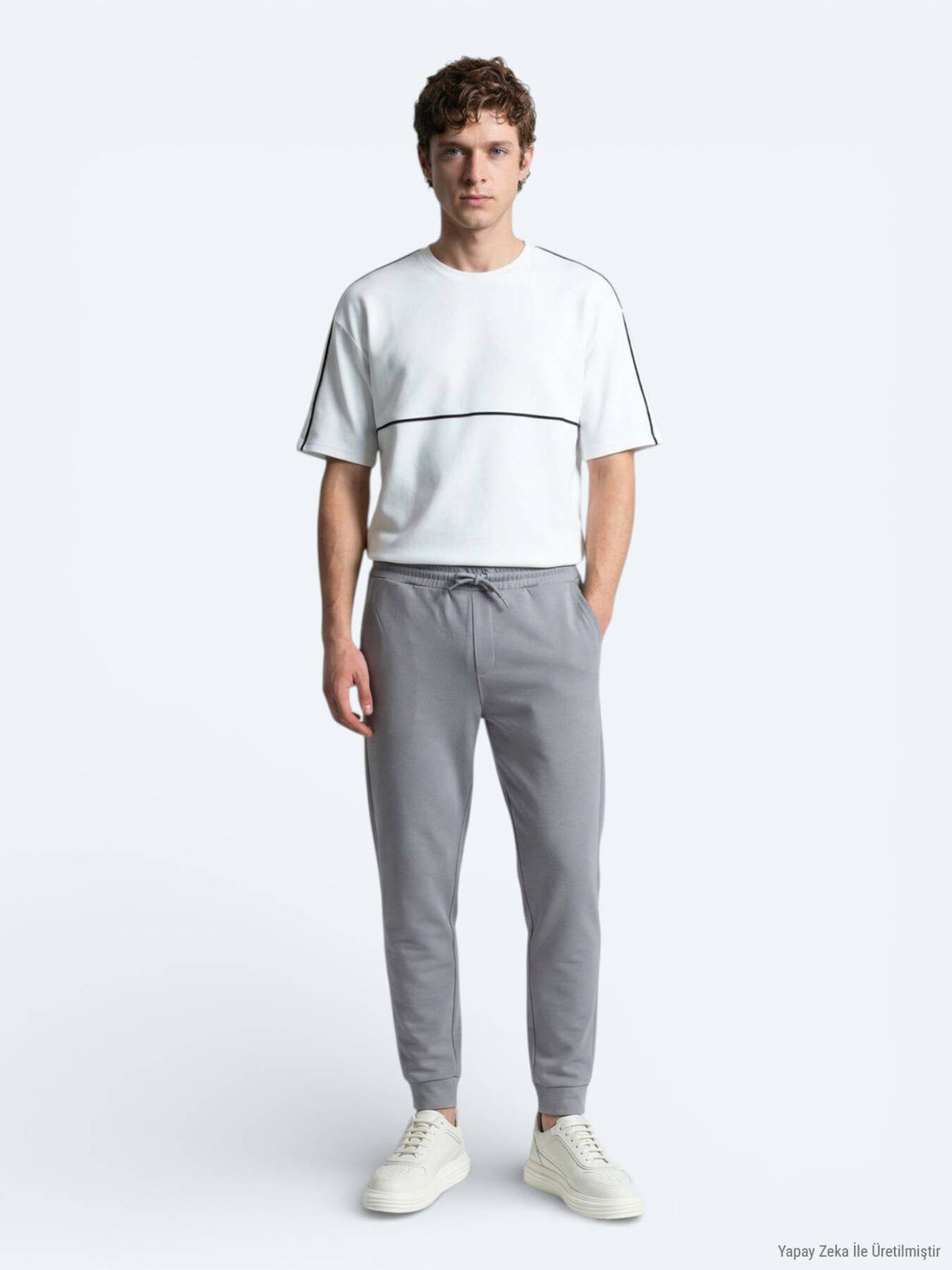 Graue Sweat-Hose