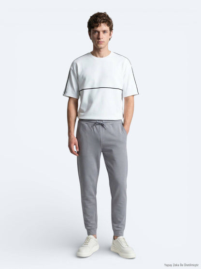 Graue Sweat-Hose