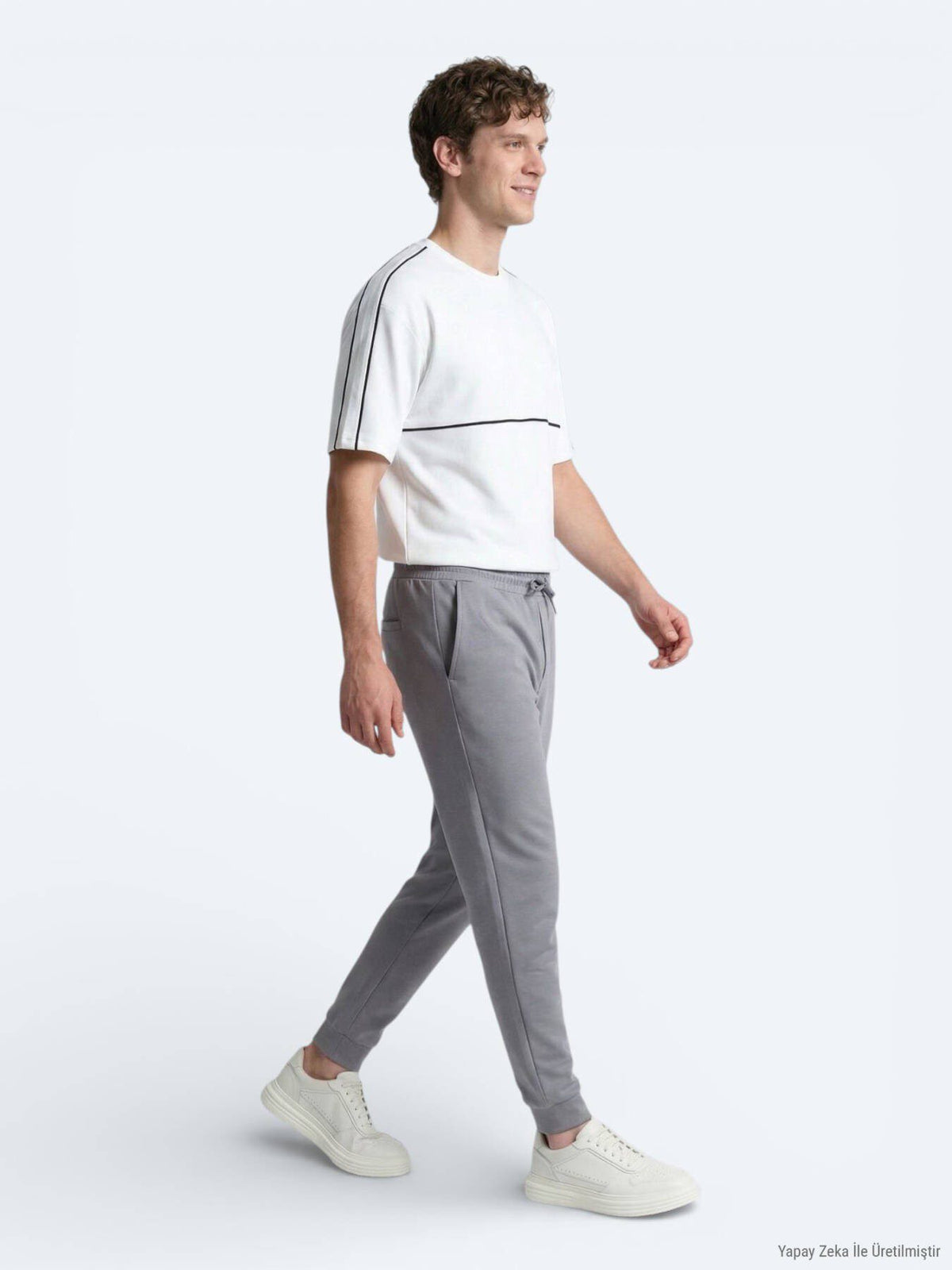 Graue Sweat-Hose