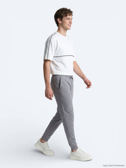 Graue Sweat-Hose