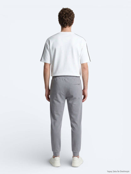 Graue Sweat-Hose