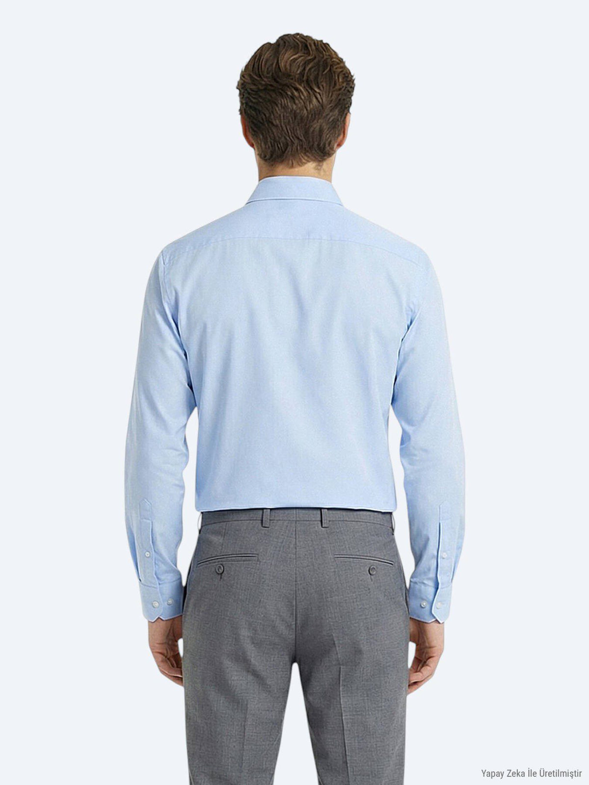 Blaues Klassisches Baumwollhemd Regular Fit