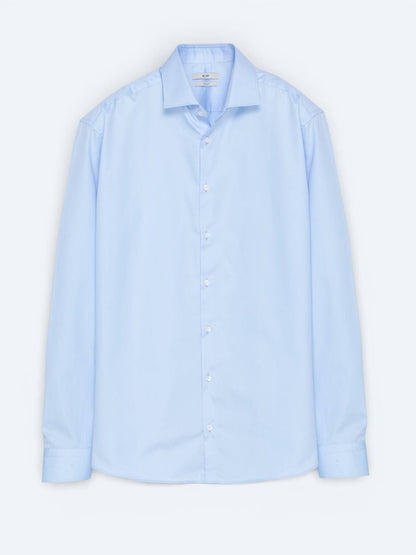 Blaues Klassisches Baumwollhemd Regular Fit