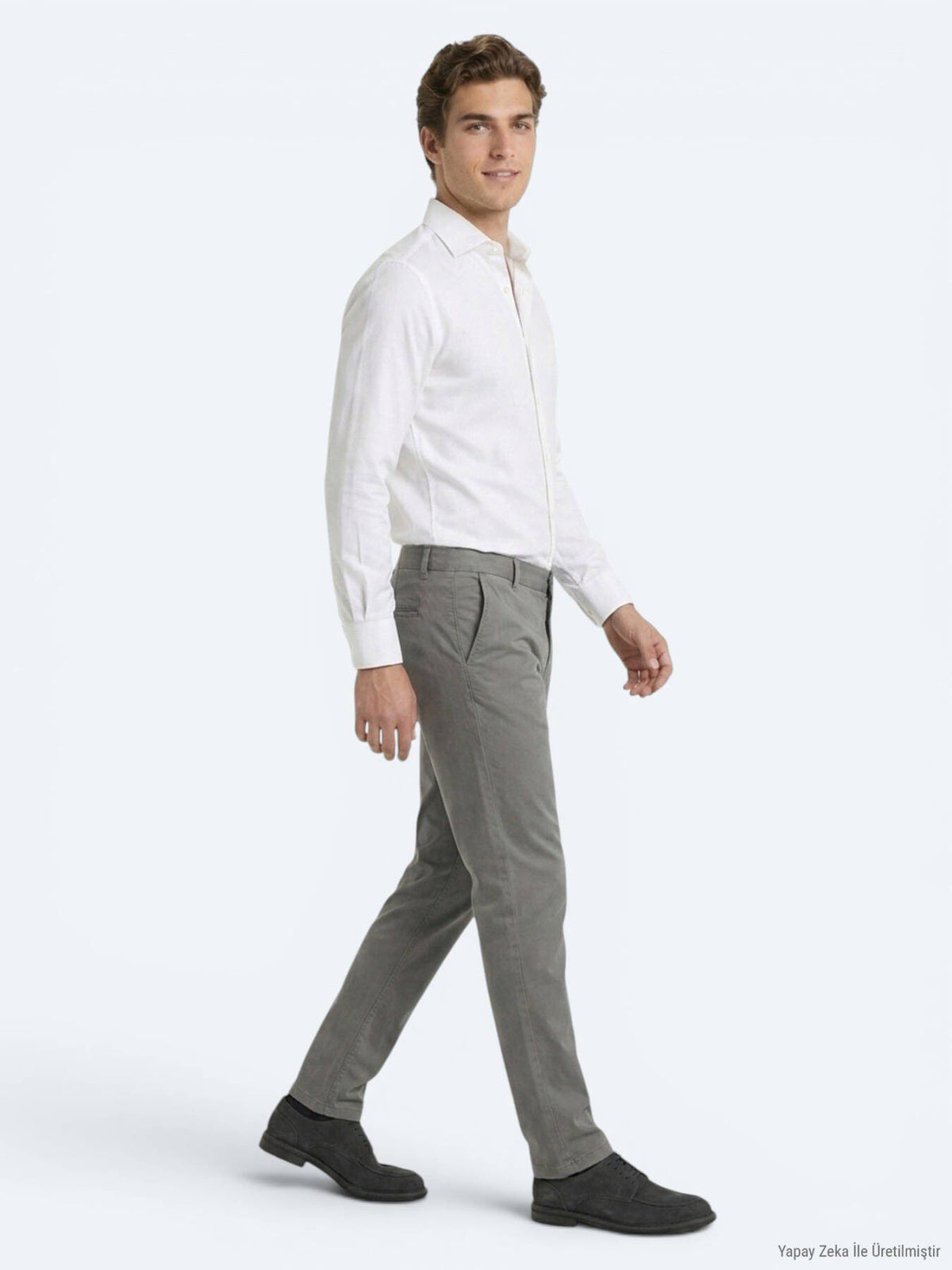 Grau Material Jogginghose Casual Fit