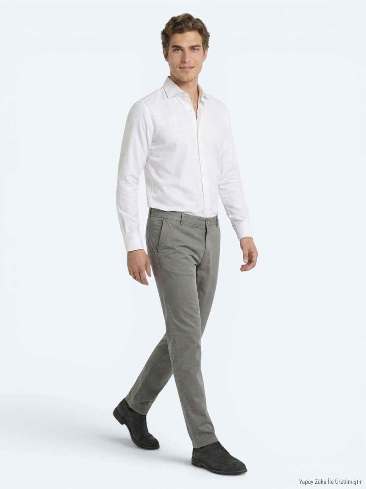 Grau Material Jogginghose Casual Fit