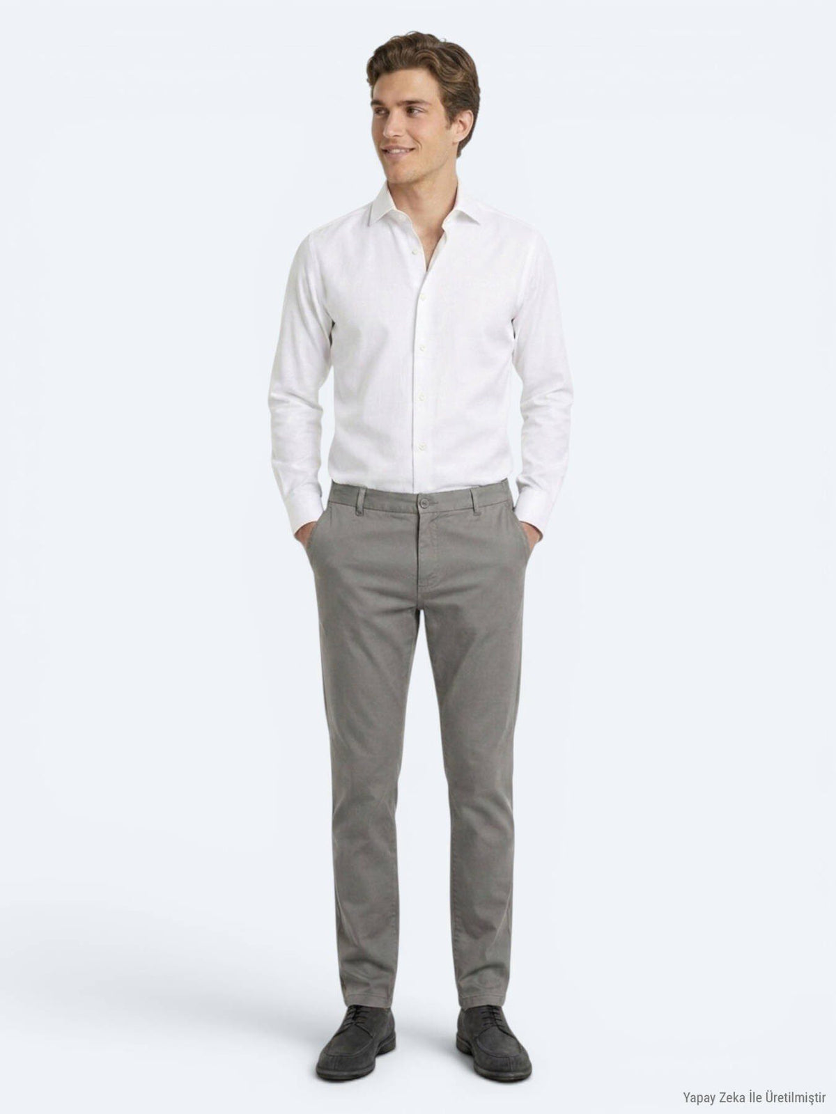 Grau Material Jogginghose Casual Fit