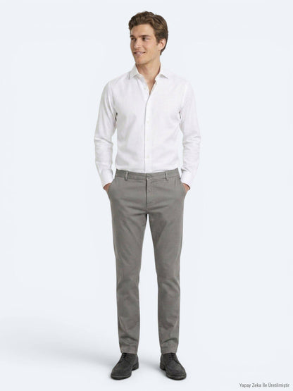 Grau Material Jogginghose Casual Fit