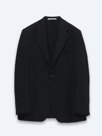Schwarze Micro Modern Fit Wolljacke