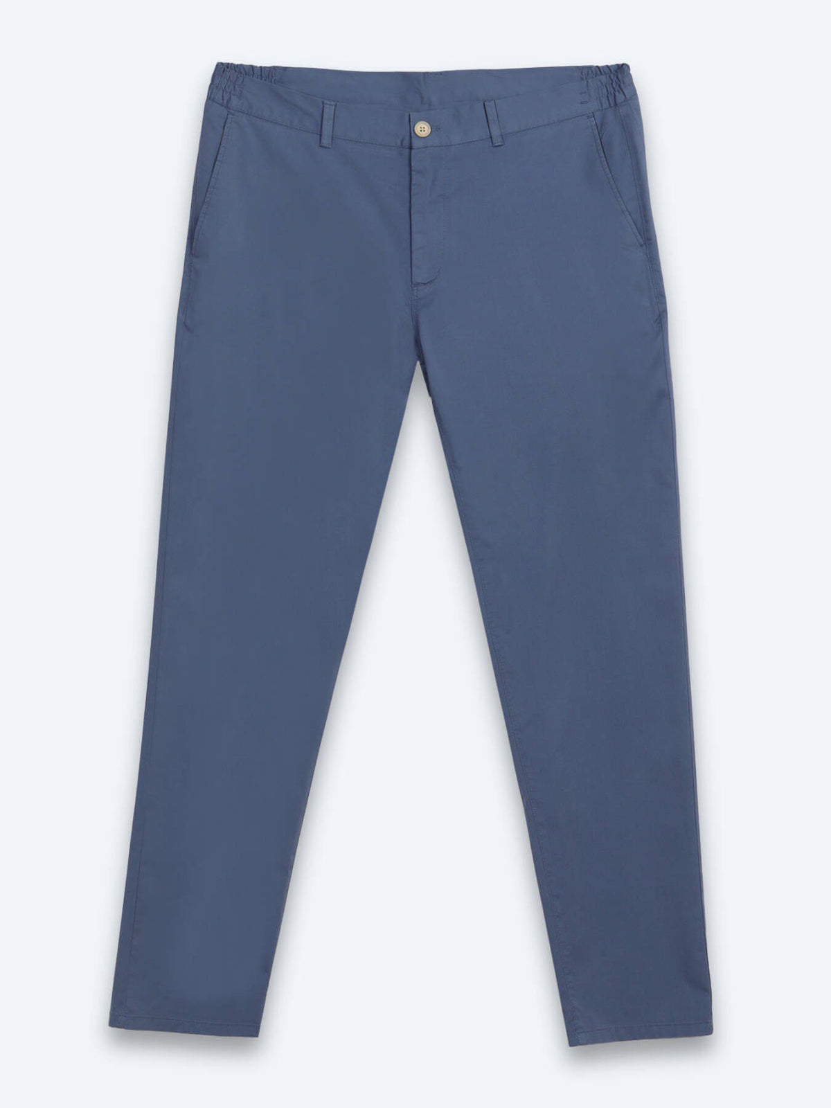 Hellblaue Web-Jogginghose aus Baumwolle