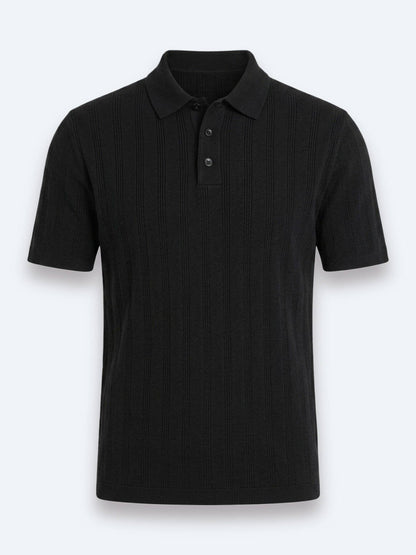 Schwarz Gestreiftes 100% Baumwoll T-Shirt