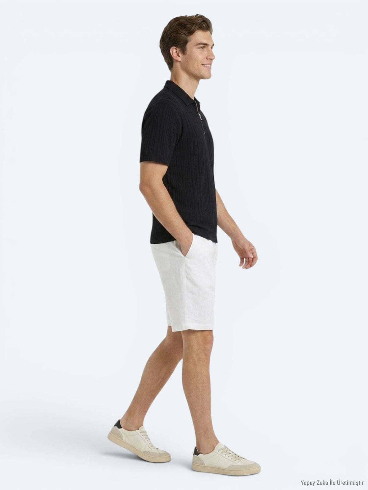 Marineblaues schlichtes 100% Baumwoll-T-Shirt