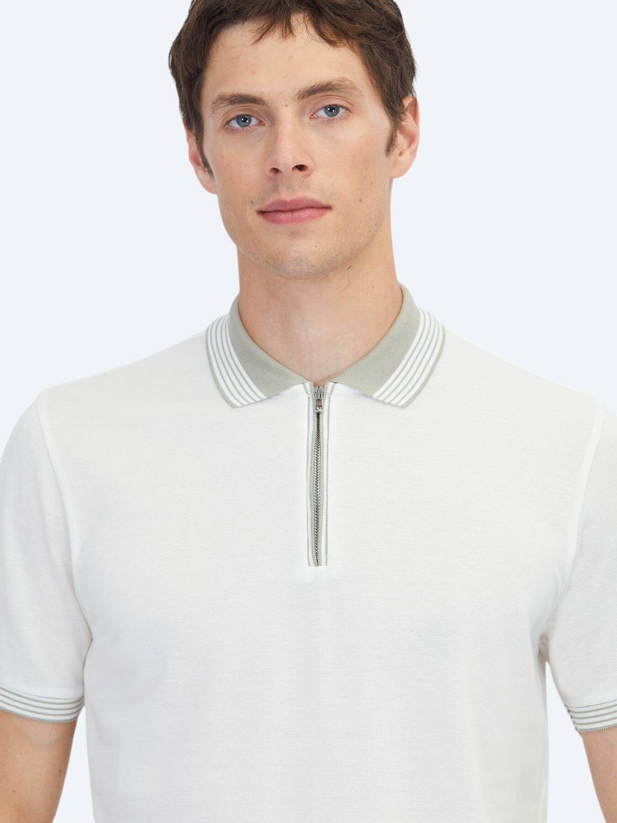 Ecru Unifarben 100% Baumwoll T-Shirt