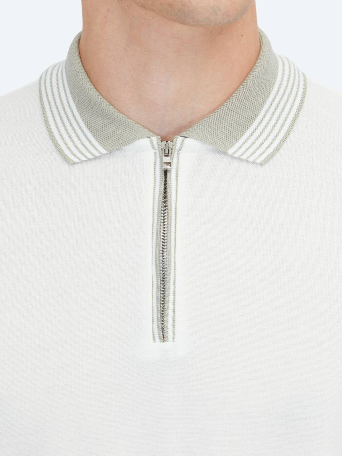 Ecru Unifarben 100% Baumwoll T-Shirt