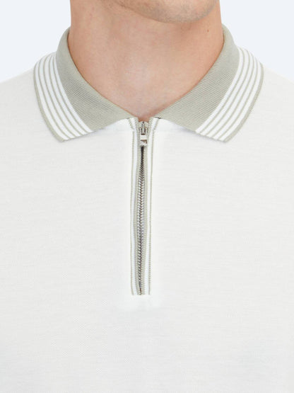 Ecru Unifarben 100% Baumwoll T-Shirt