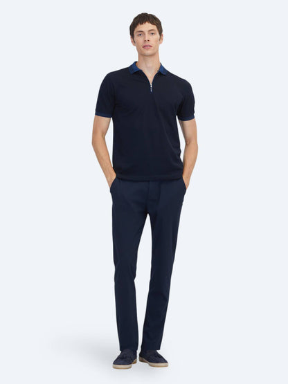 Navy Blau Unifarben 100% Baumwoll T-Shirt
