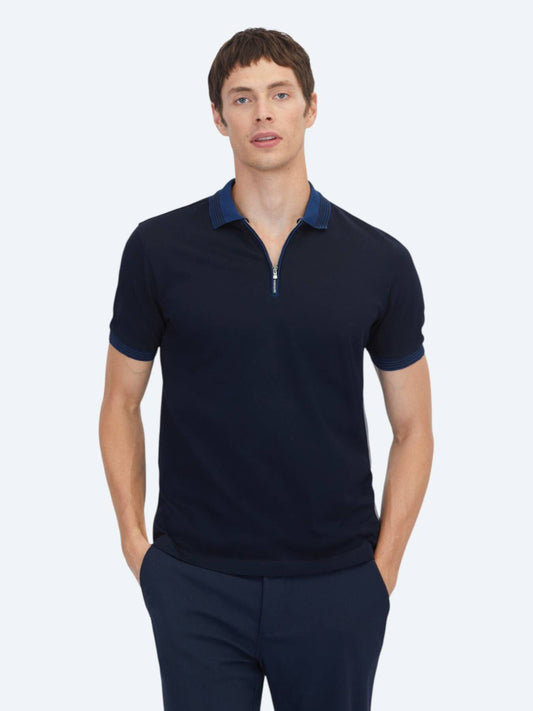 Navy Blau Unifarben 100% Baumwoll T-Shirt