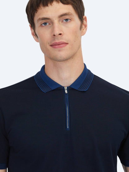 Navy Blau Unifarben 100% Baumwoll T-Shirt