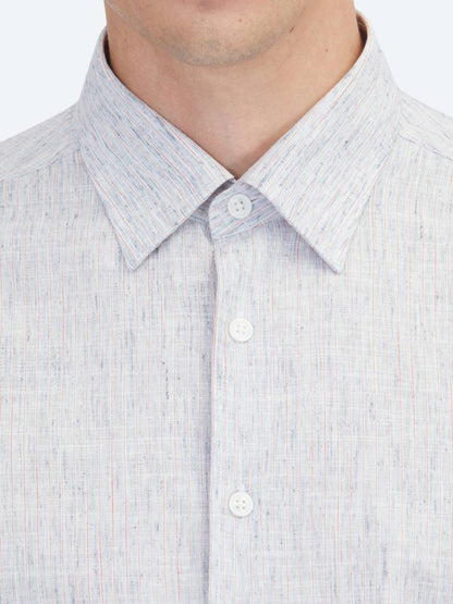 Helles Marineblau Unifarbenes Casual Hemd