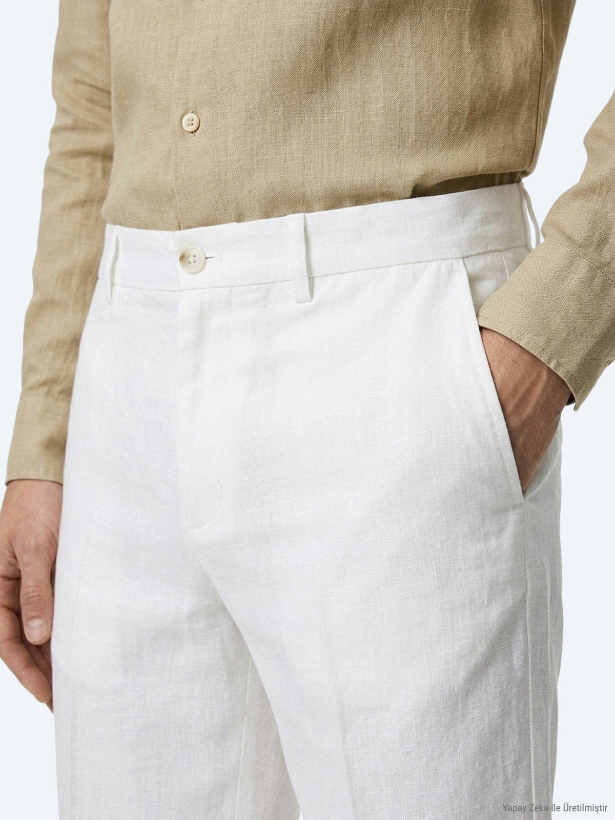 Steinmaterial Jogging Fit Casual Bermuda