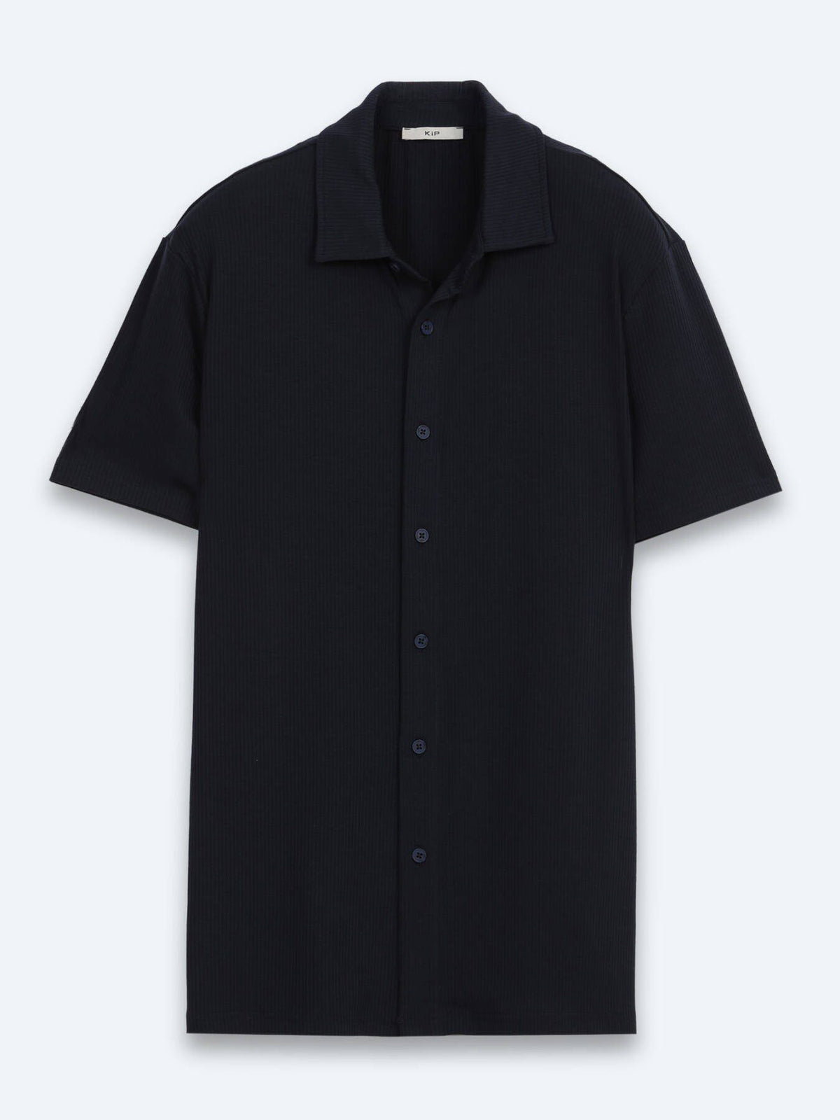 Marineblaue gestreifte Freizeitshirt Regular Fit