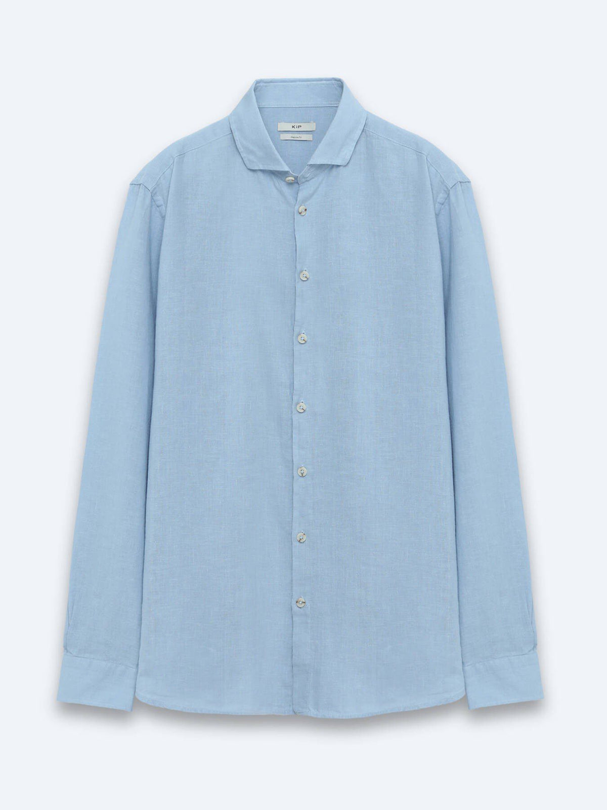 Blaues Regular Fit Casual Baumwollhemd