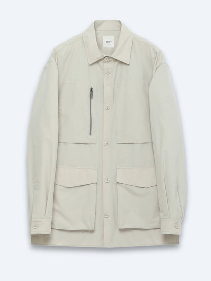 Beige Schlichte Leichte Jacke Regular Fit