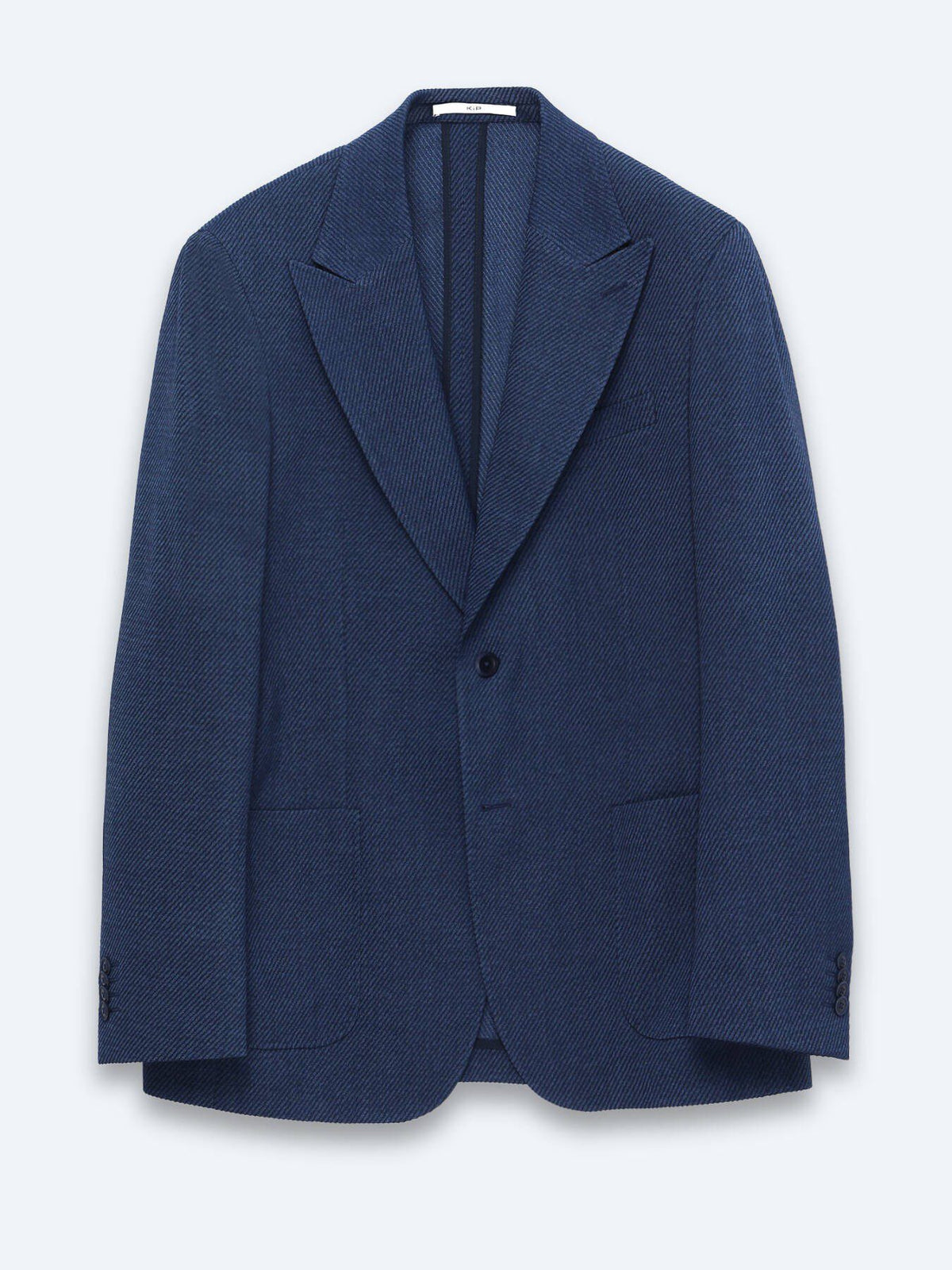 Marineblaue gestreifte Jacke, modern fit