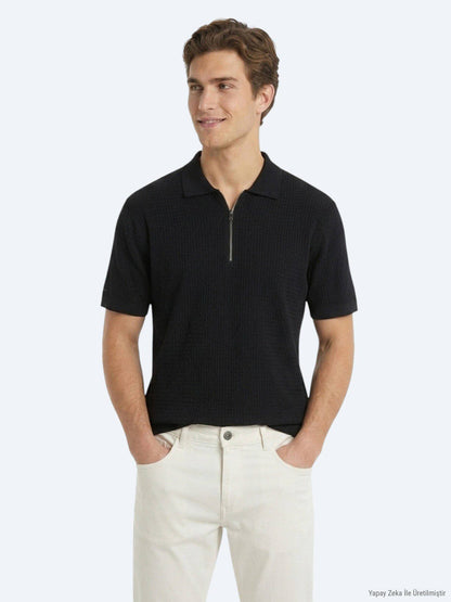 Marineblaue Strickmode