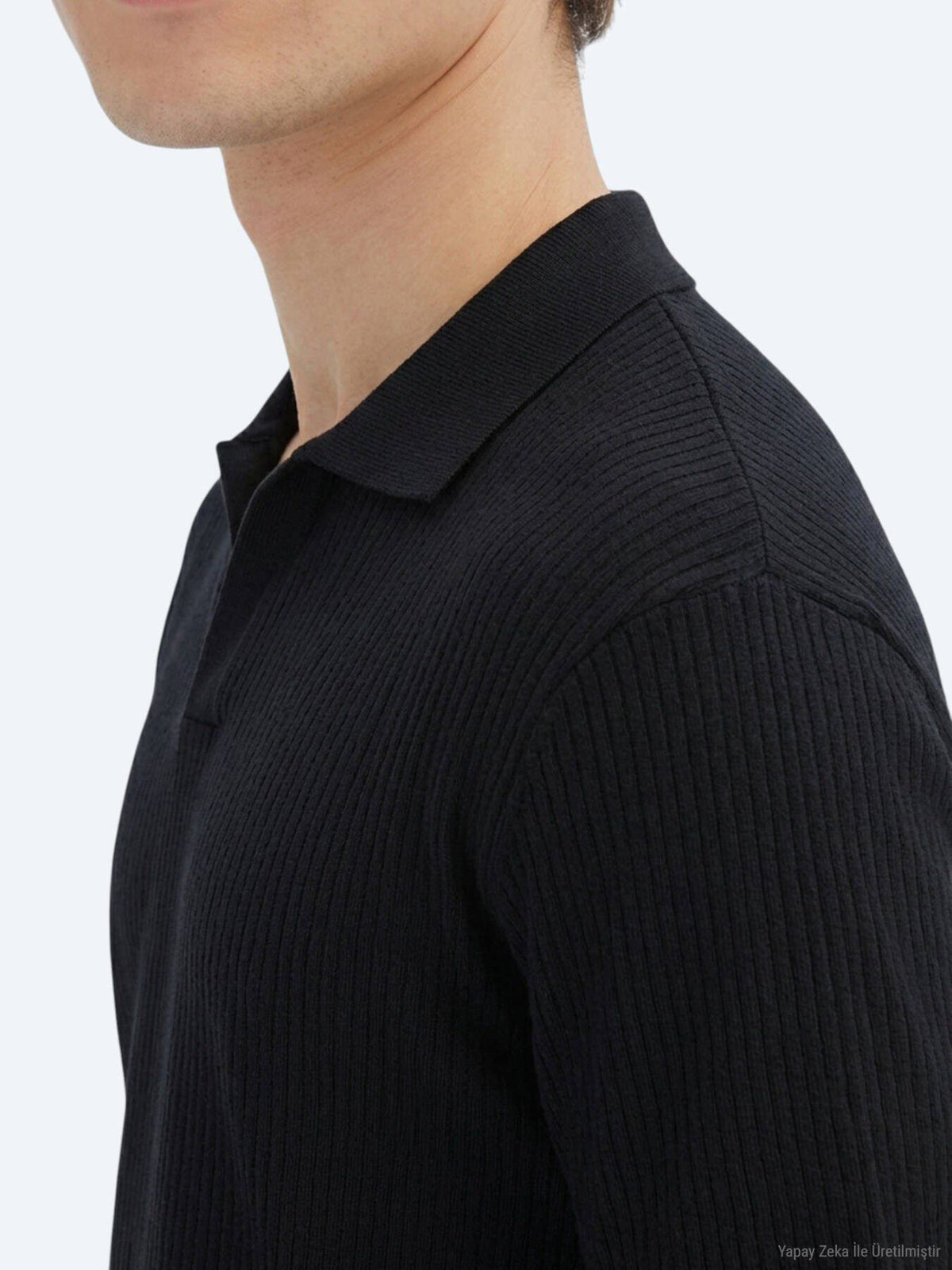 Schwarz Gestreiftes 100% Baumwoll T-Shirt
