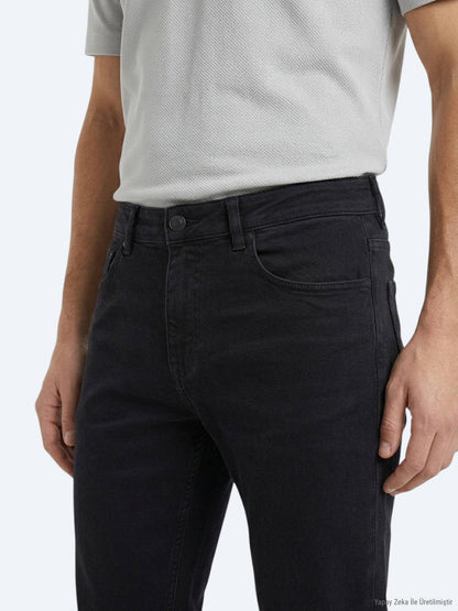 Marineblaue Sporthose aus Baumwollmix