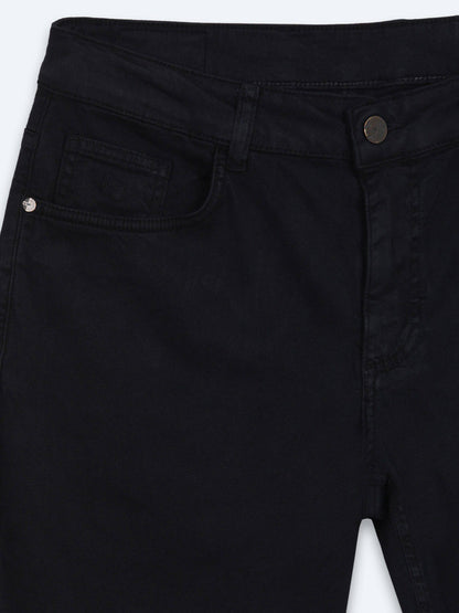 Marineblaue Sporthose aus Baumwollmix