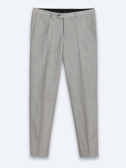 Wollmischung Anzug mit Velours-Muster