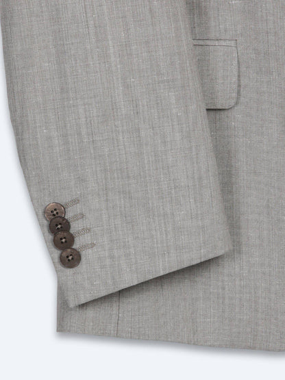 Wollmischung Anzug mit Velours-Muster