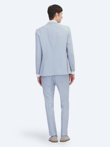 Blauer Schlichter Modern Fit Anzug