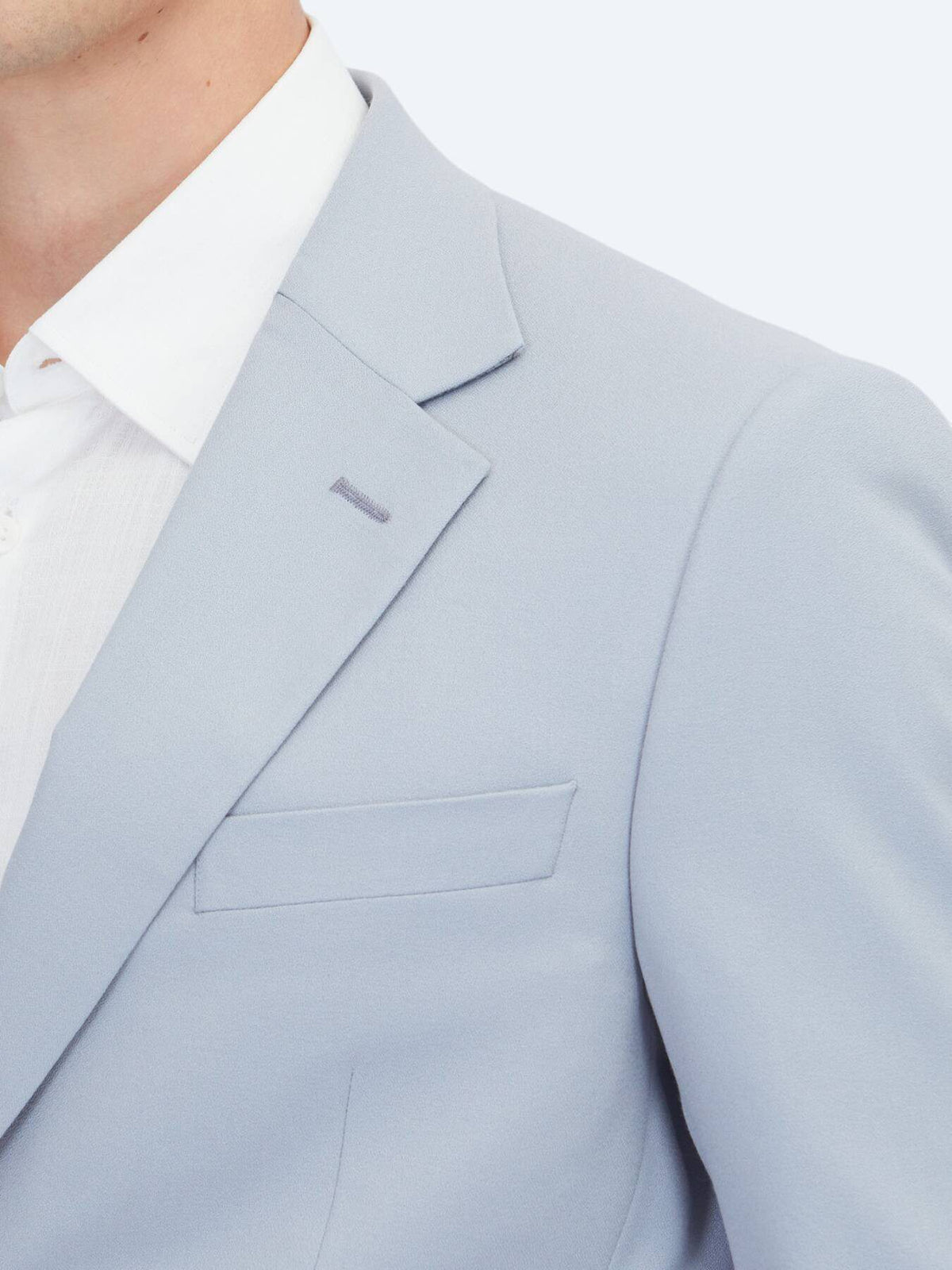 Blauer Schlichter Modern Fit Anzug