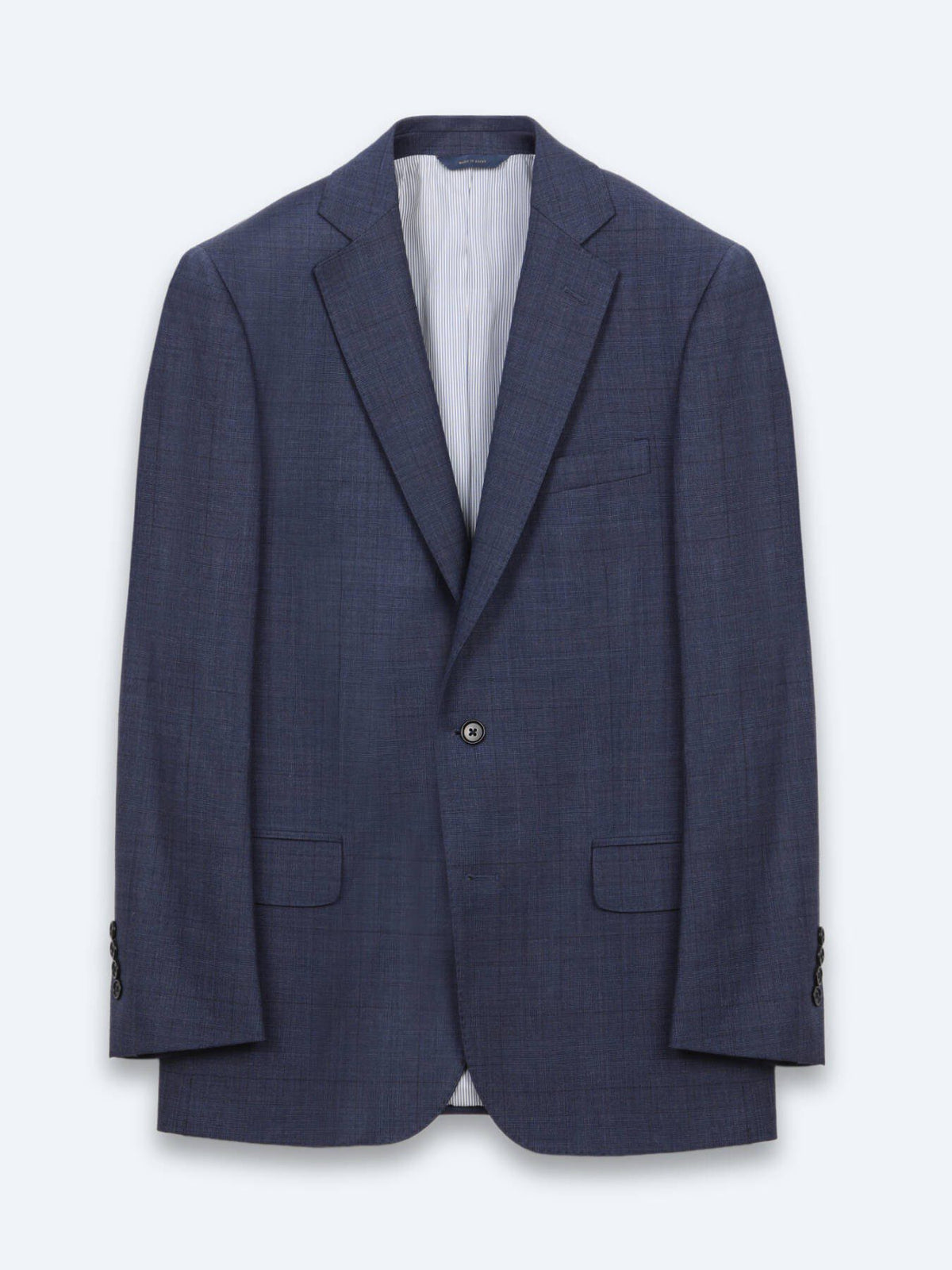 Grau Micro Modern Fit Wolljacke