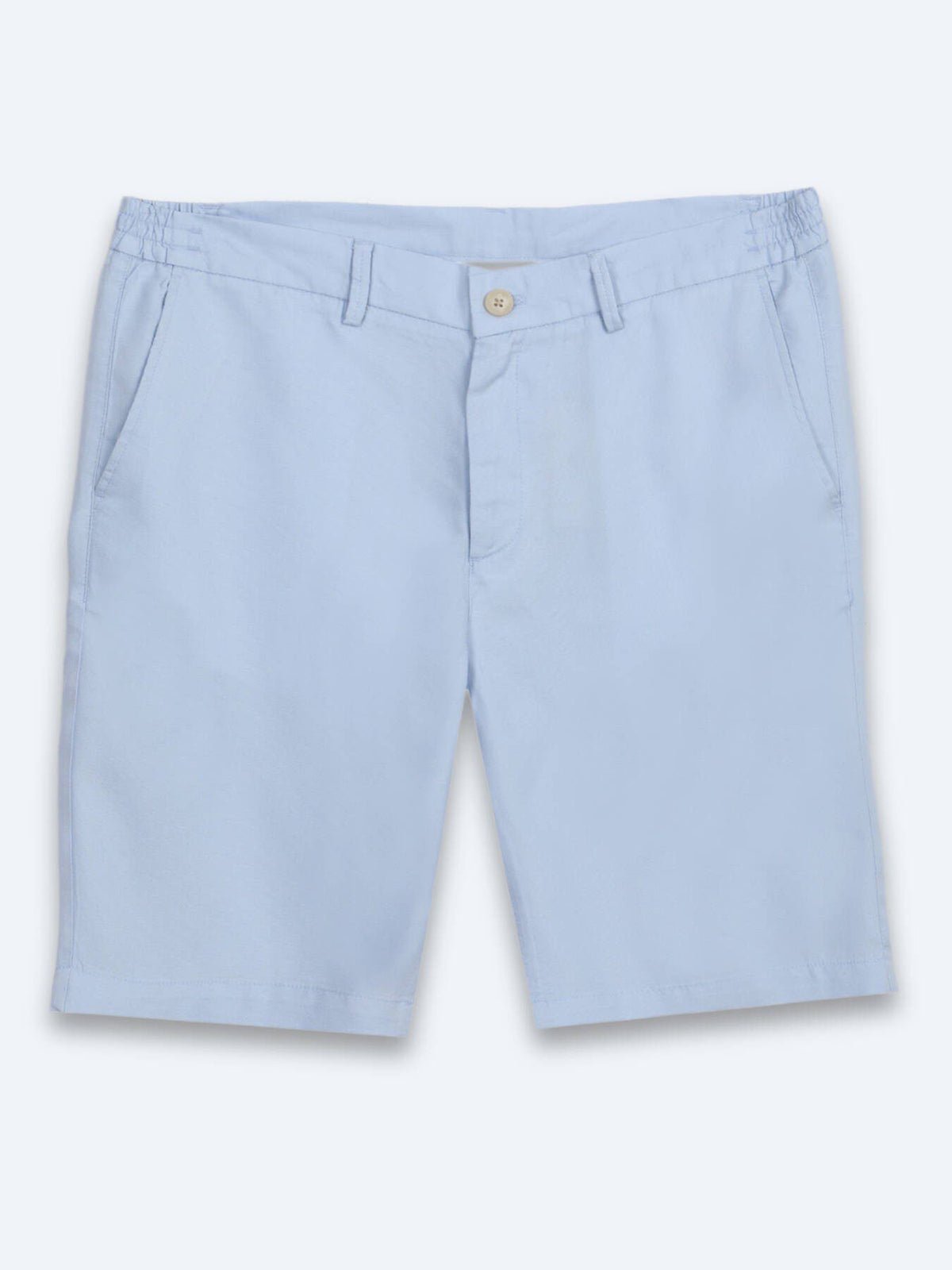 Blaues Material Jogging Fit Bermuda