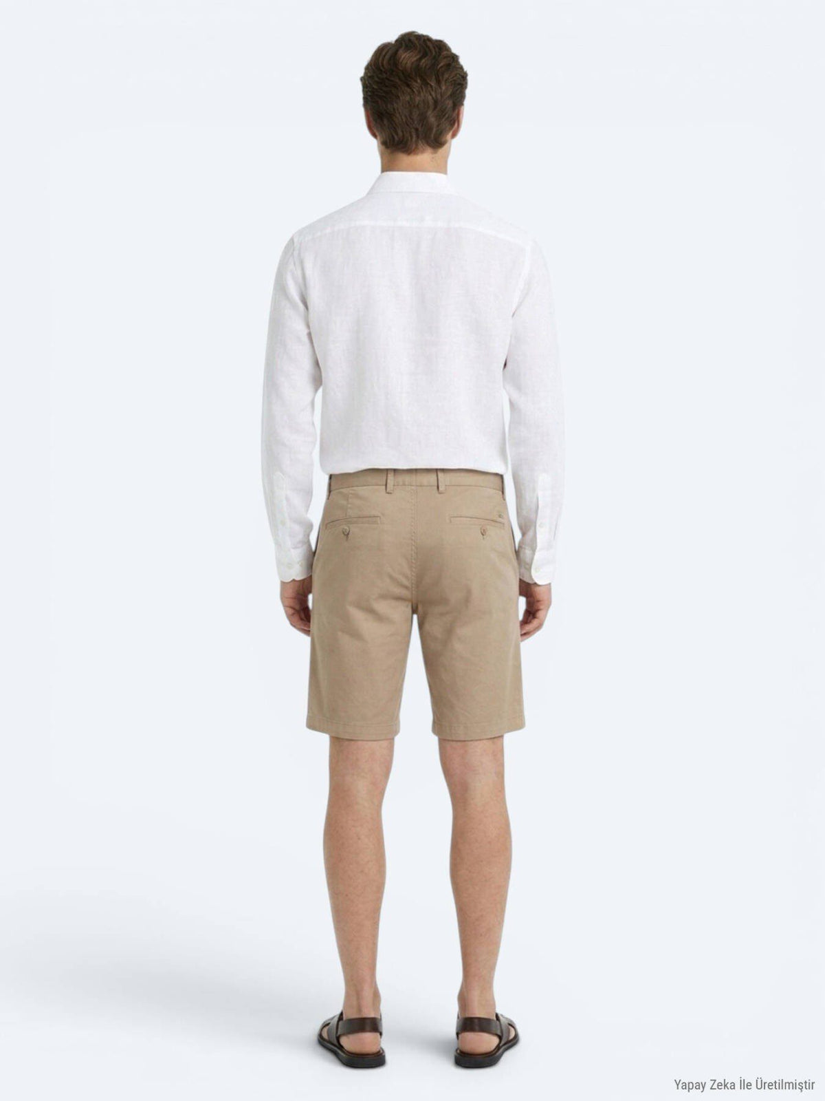 Karamell Velours Jogging Bermuda