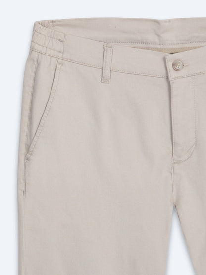 Beige Jogginghose aus Baumwollmix