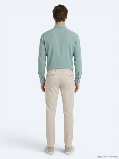 Beige Jogginghose aus Baumwollmix