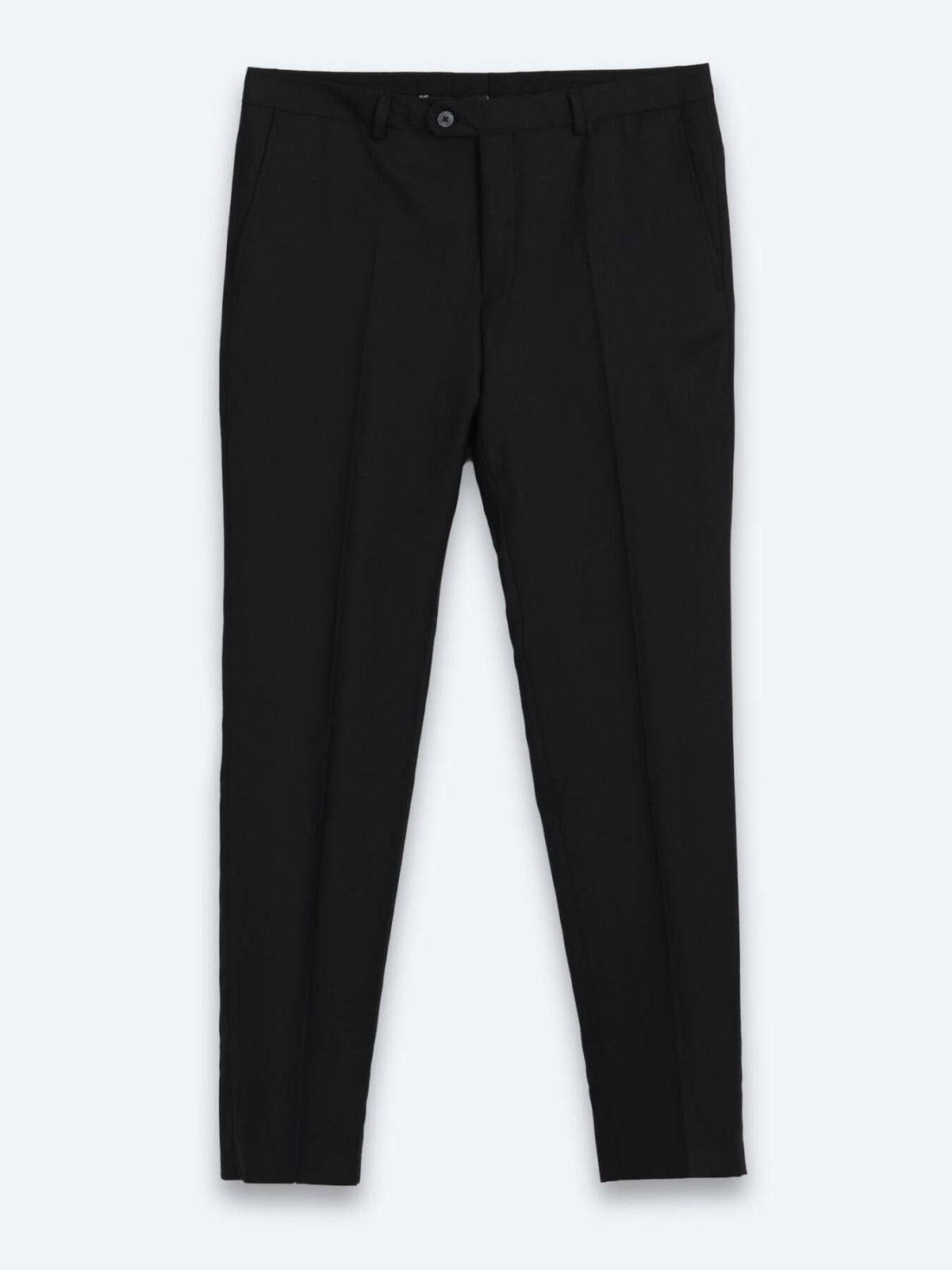 Schwarzer Micro Modern Fit Anzug 100% Wolle