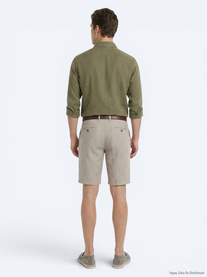 Edel Velours Jogging Bermuda aus Baumwolle