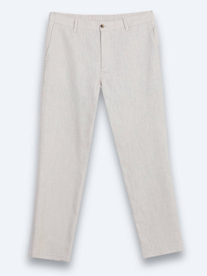Stein Weben Legere Baumwollhose