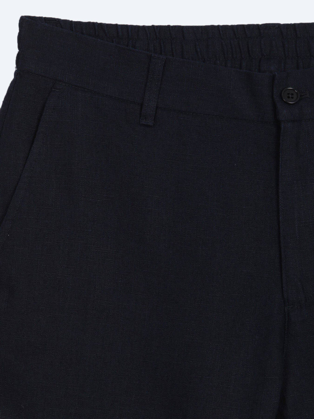 Marineblaue lockere Baumwollhose