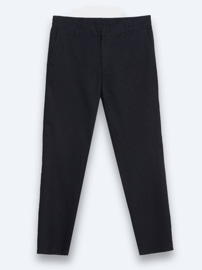 Marineblaue lockere Baumwollhose