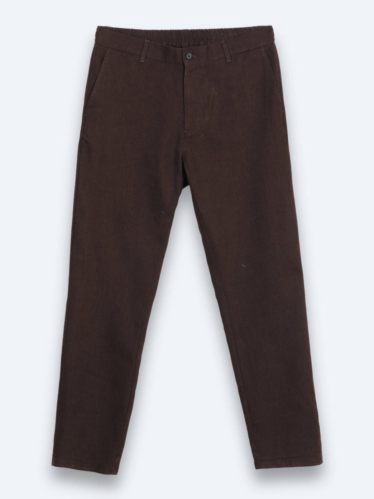 Braune lockere Baumwoll-Mix-Hose