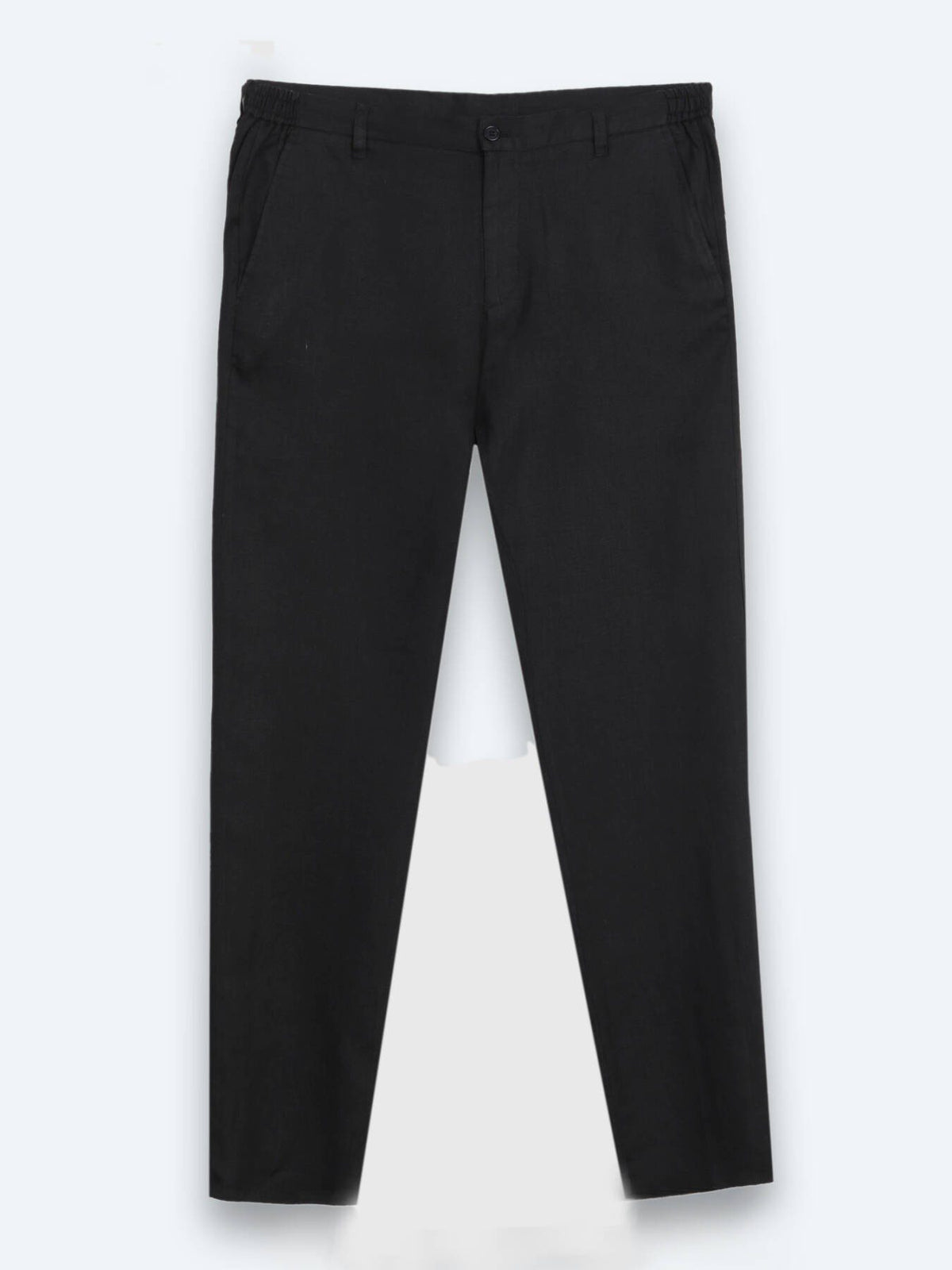 Schwarze Leinen Jogginghose 100% weich