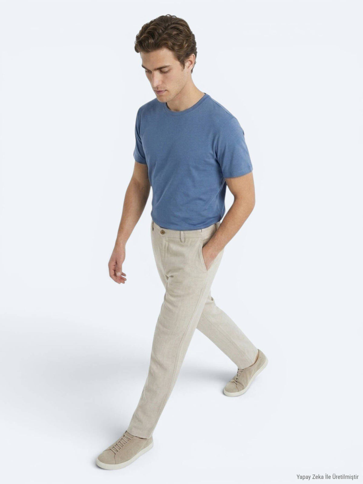 Stein Webung Jogginghose 100% Leinen