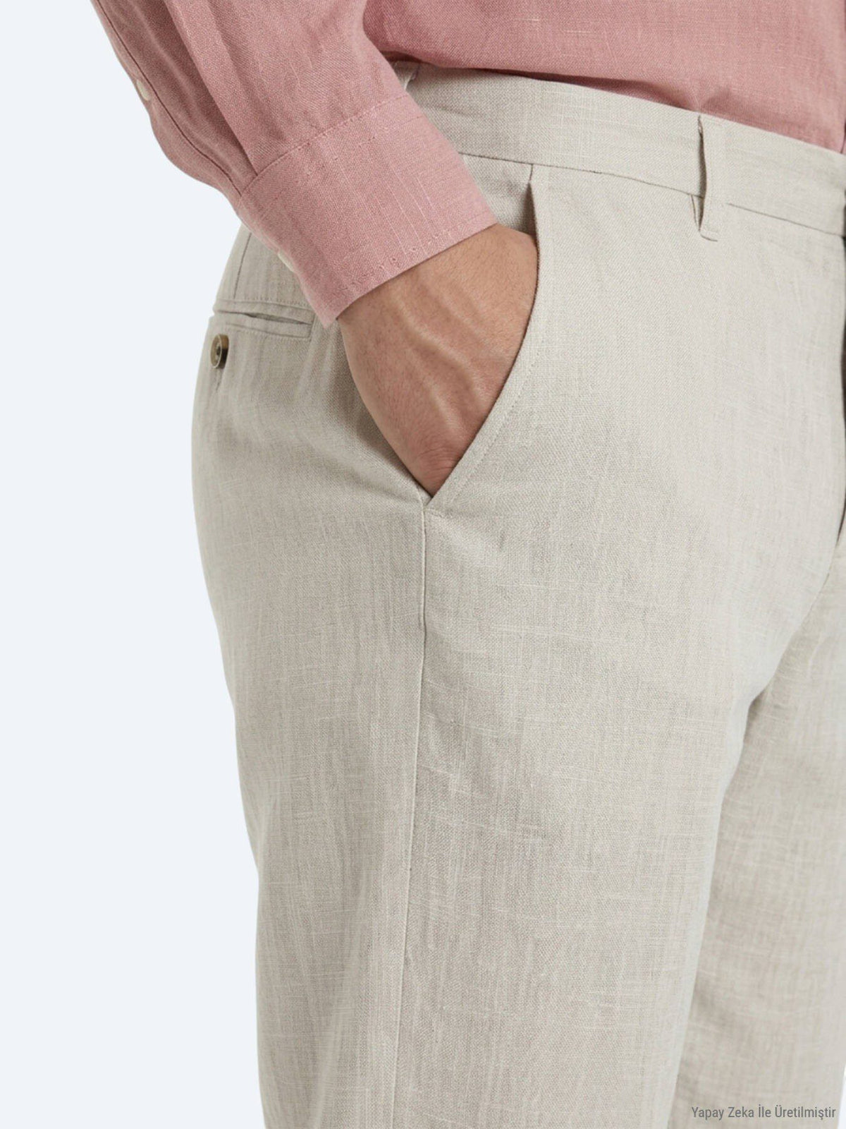 Stein Weben Legere Baumwollhose